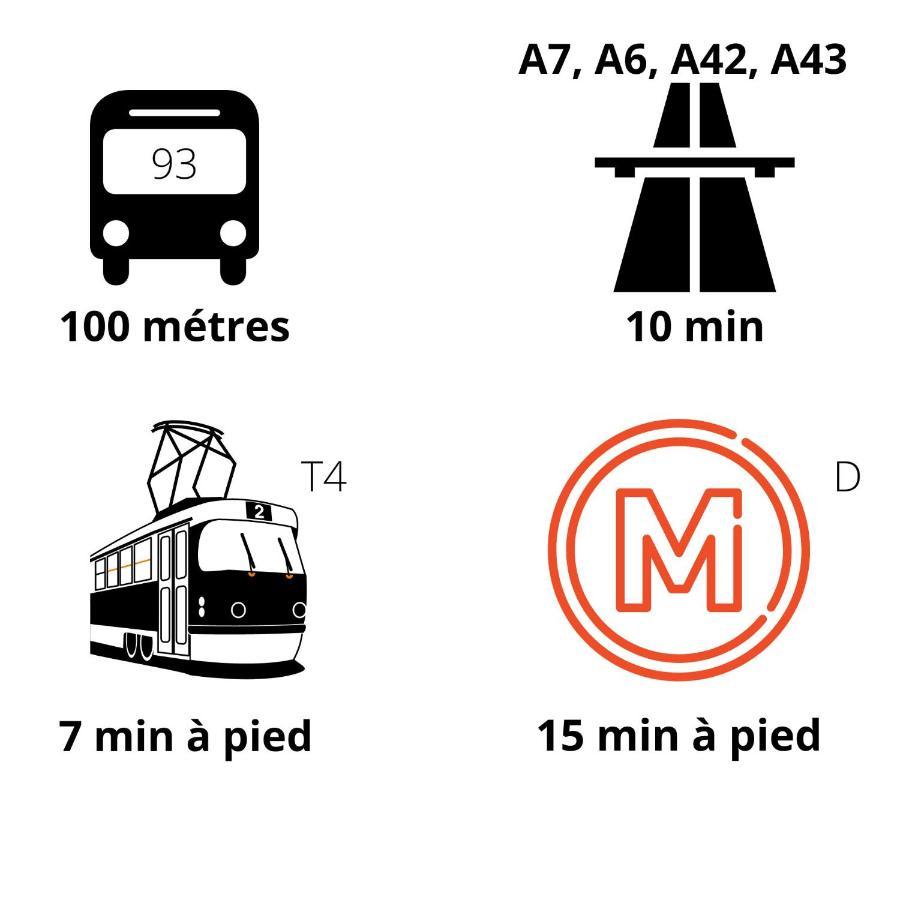 Le Petit Cocon - Parking Prive - Lyon Sud Lejlighed Vénissieux Eksteriør billede